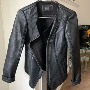 A small black, Black Noir Bomber Jacket